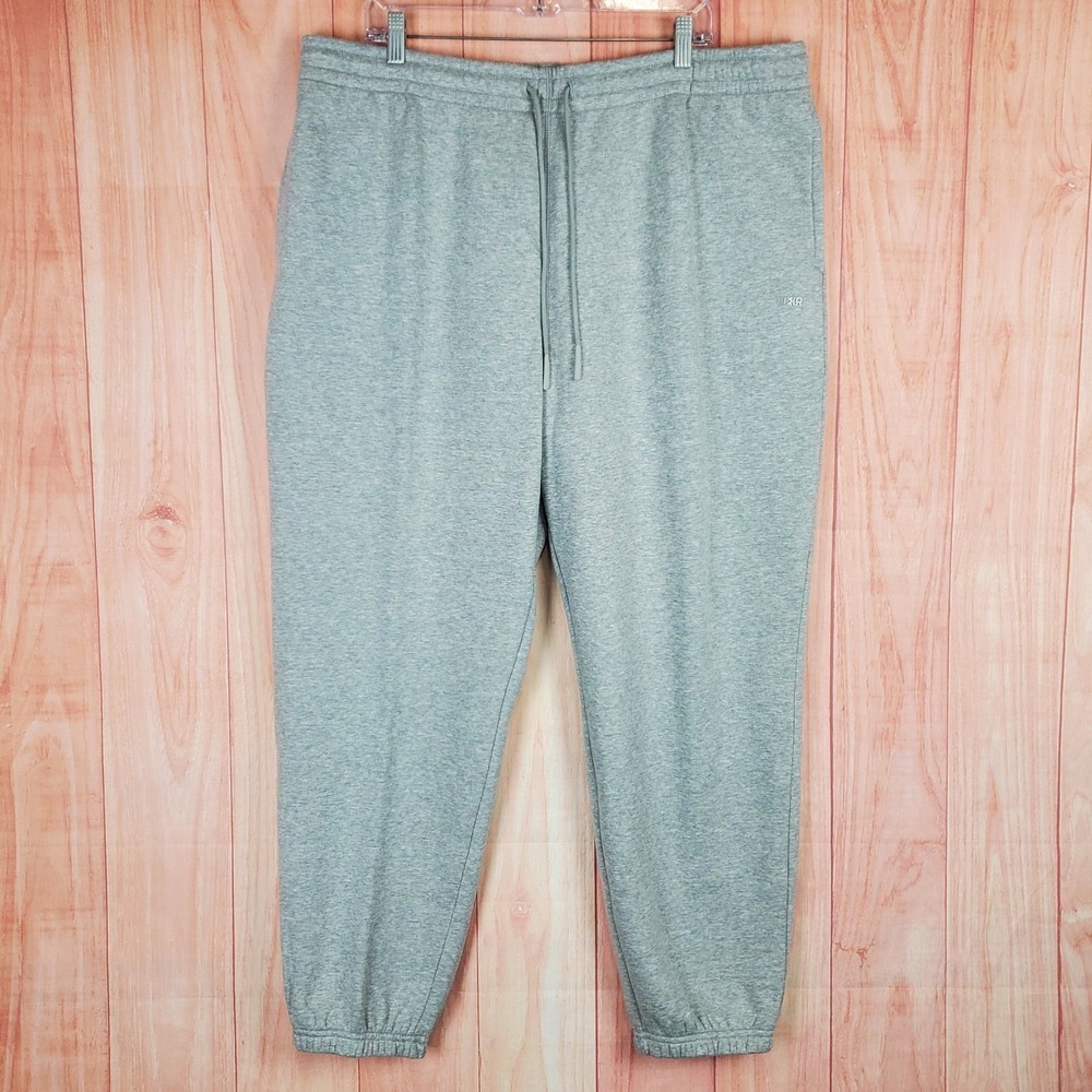 LCKR Jogger Sweatpants Mens Size 3XL Drawstring Light Gray Drawstring